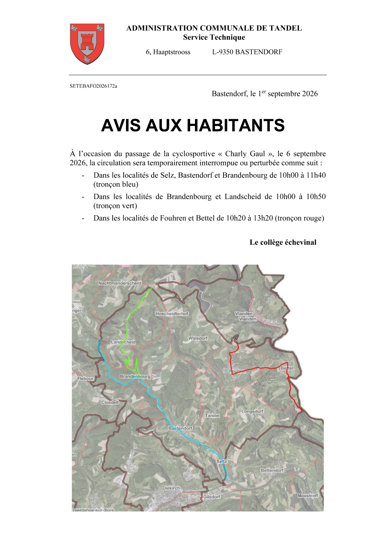 Avis au public - Charly Gaul
